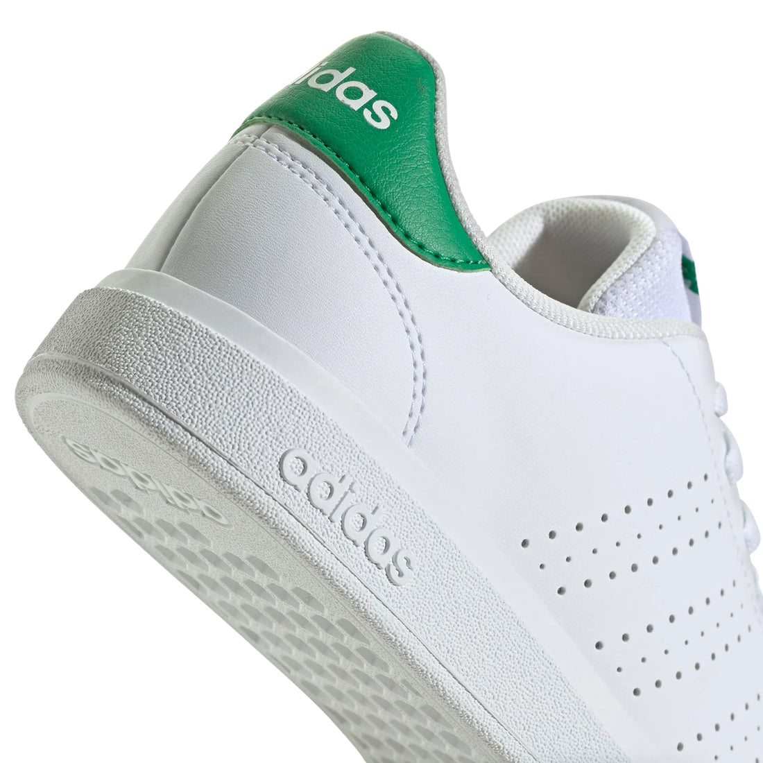 Adidas Παιδικά Advantage Base 2.0 J  Λευκό Πράσινο Κορδόνι
