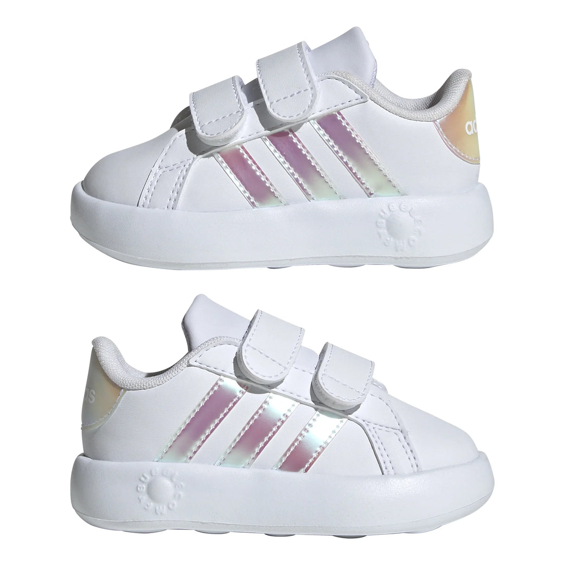 Adidas Βρεφικά Cf I Grand Court 2.0 Λευκό-Ιριδίζον