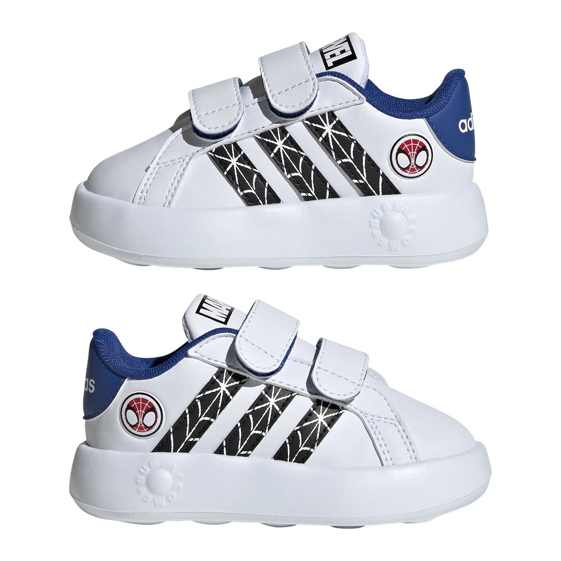 Adidas Βρεφικά Cf Grand Court Spider-Man Λευκό-Μπλέ