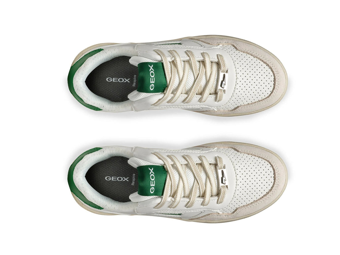Geox Παιδικά Sneakers Washiba Λευκά-Πράσινο