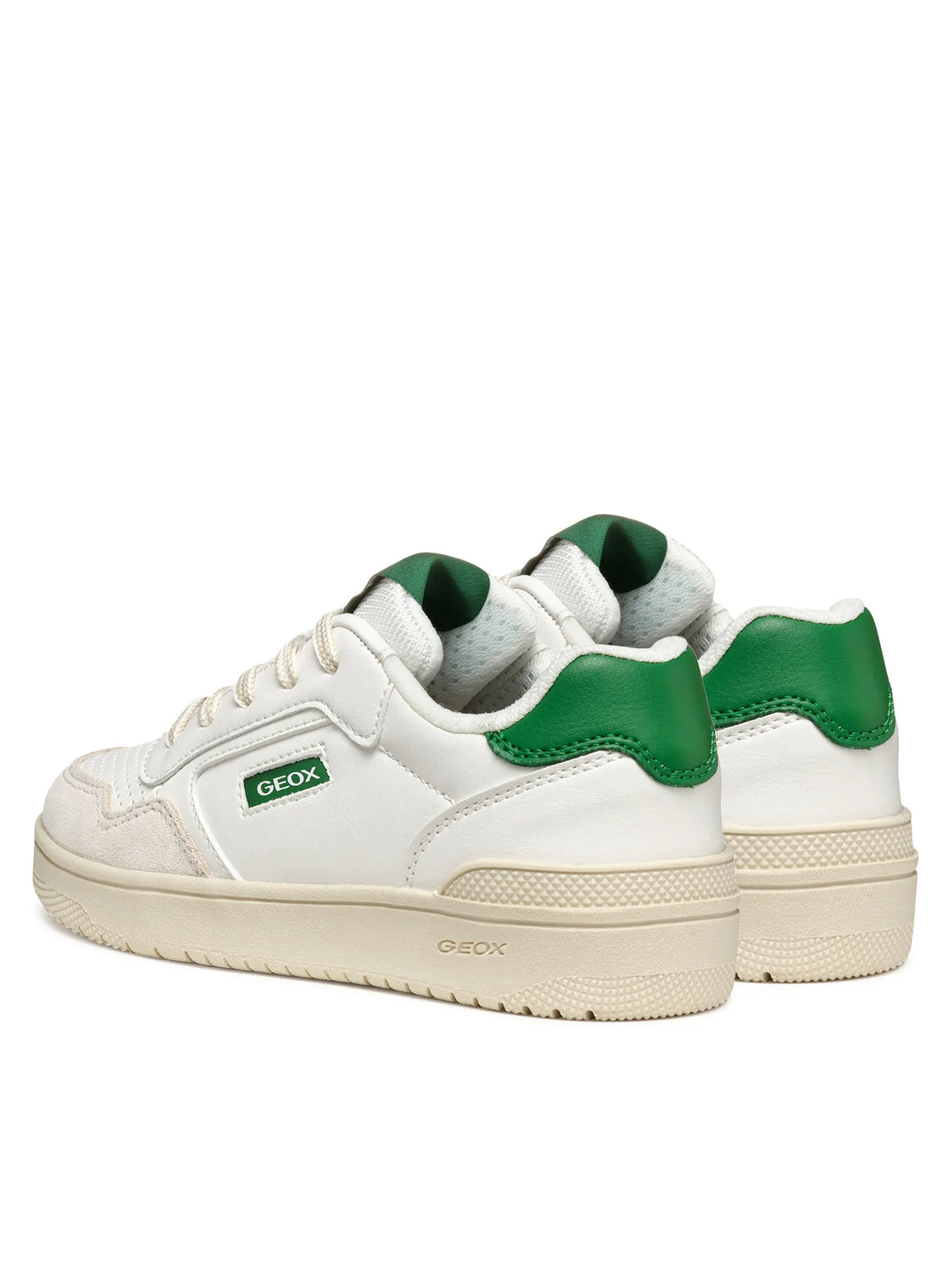 Geox Παιδικά Sneakers Washiba Λευκά-Πράσινο
