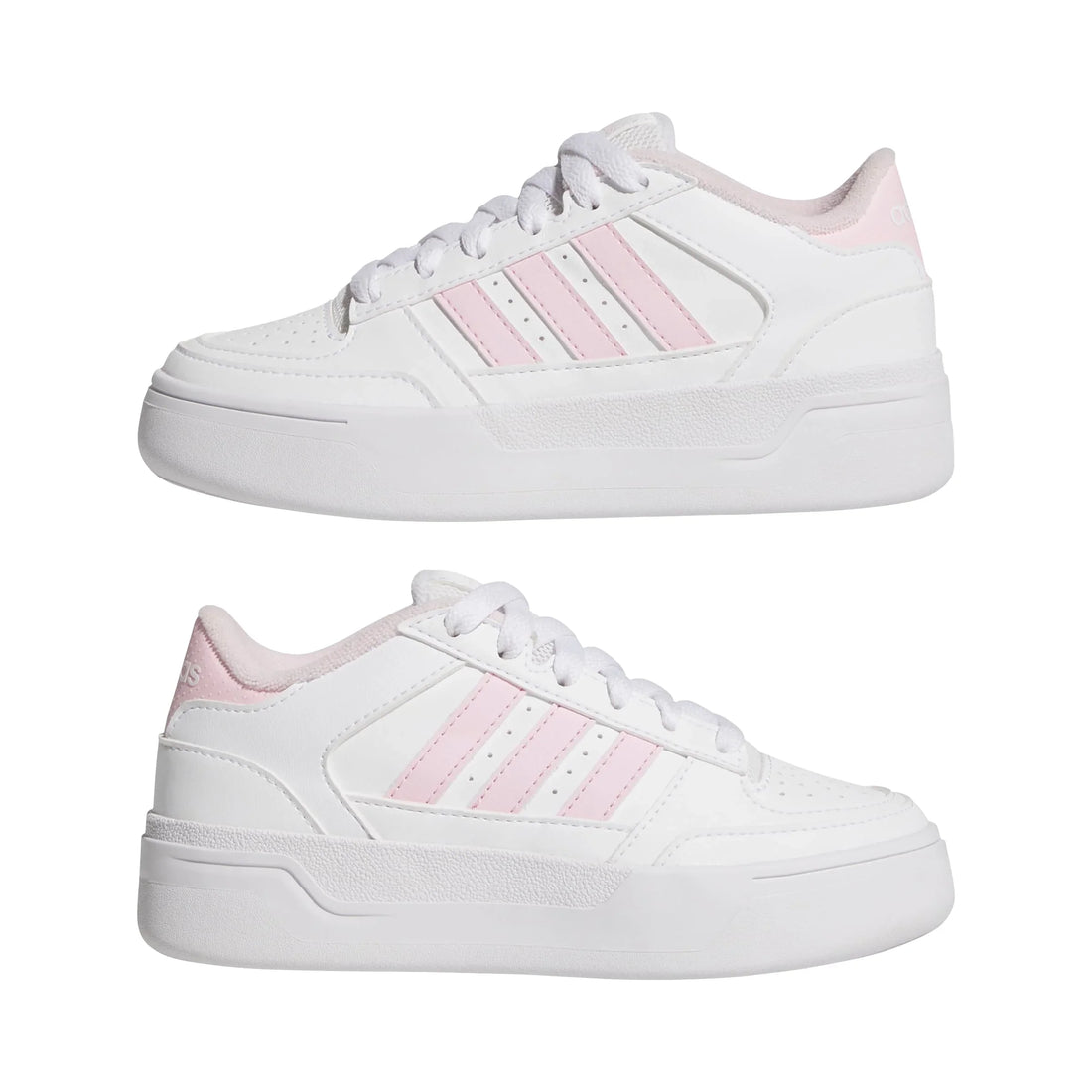 Adidas Παιδικά Break Start Bold C Λευκά