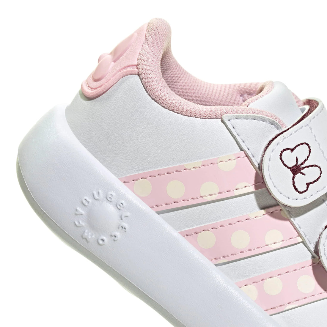 Adidas Βρεφικά Grand Court  Minnie Mouse Λεύκο- Ροζ