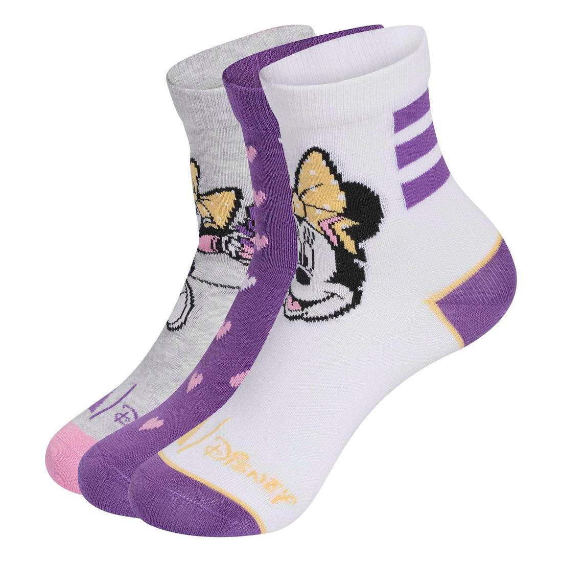 adidas Παιδικές κάλτσες Disney Minnie Mouse 3 Ζευγάρια