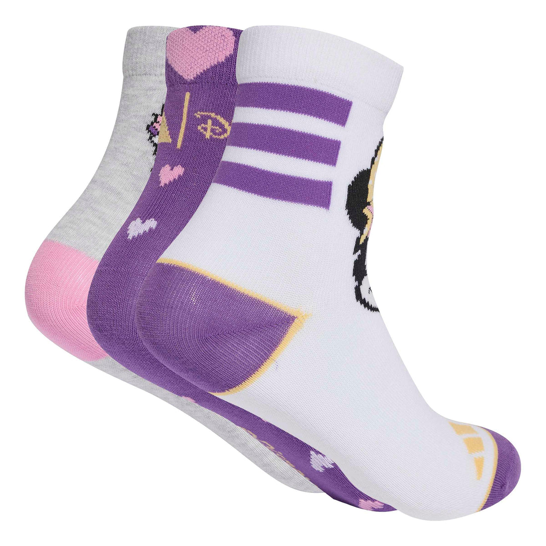 adidas Παιδικές κάλτσες Disney Minnie Mouse 3 Ζευγάρια