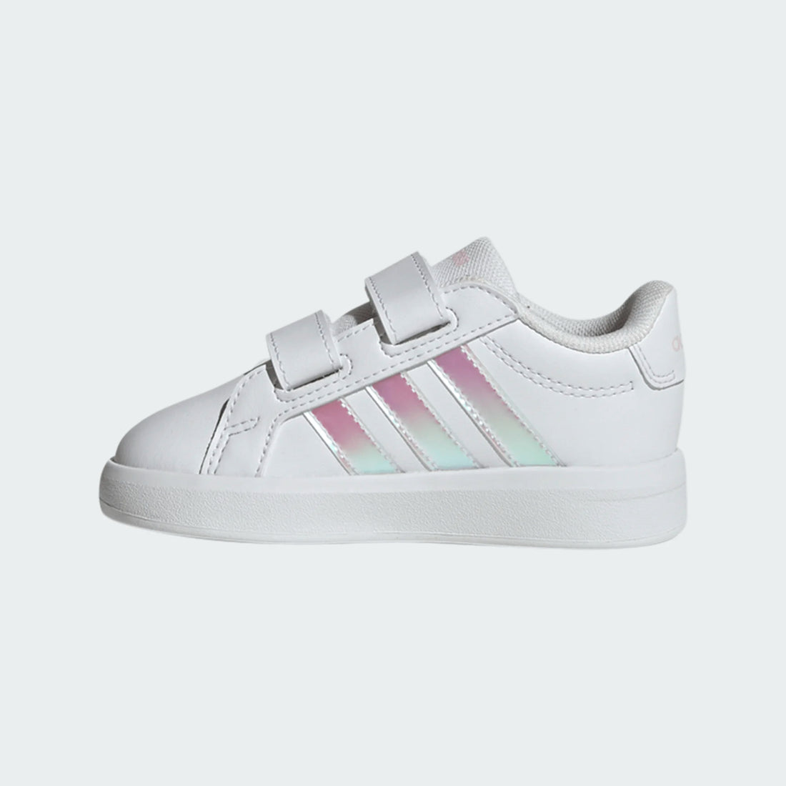 Adidas Βρεφικά Sneakers Grand Court Λευκό- Ιριδίζον