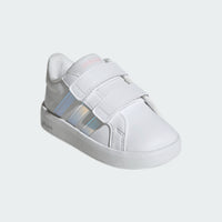 Adidas Βρεφικά Sneakers Grand Court Λευκό- Ιριδίζον