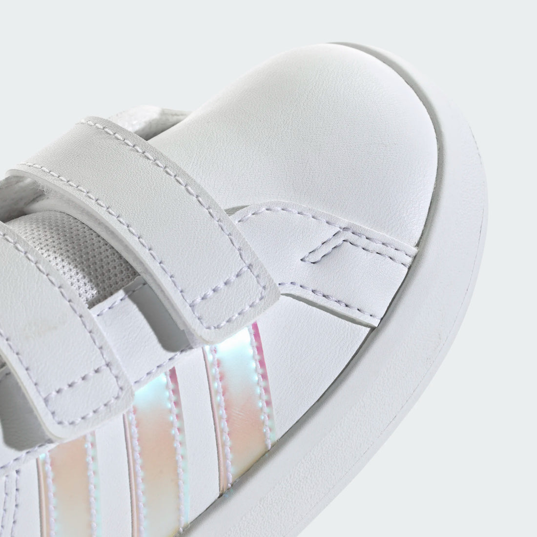 Adidas Βρεφικά Sneakers Grand Court Λευκό- Ιριδίζον