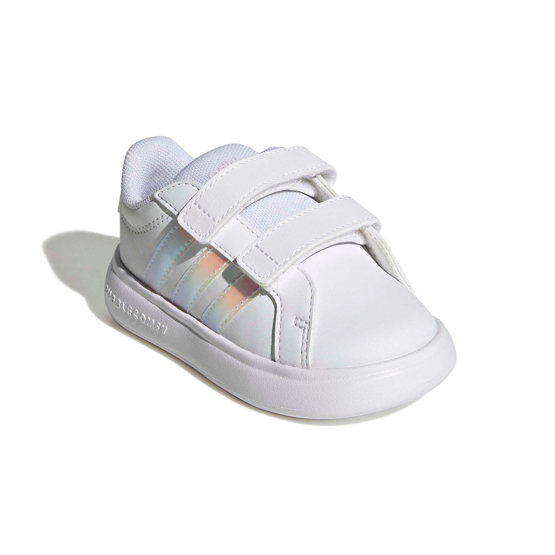Adidas Βρεφικά Sneakers Grand Court Bubble CF Λευκό- Ιριδίζον