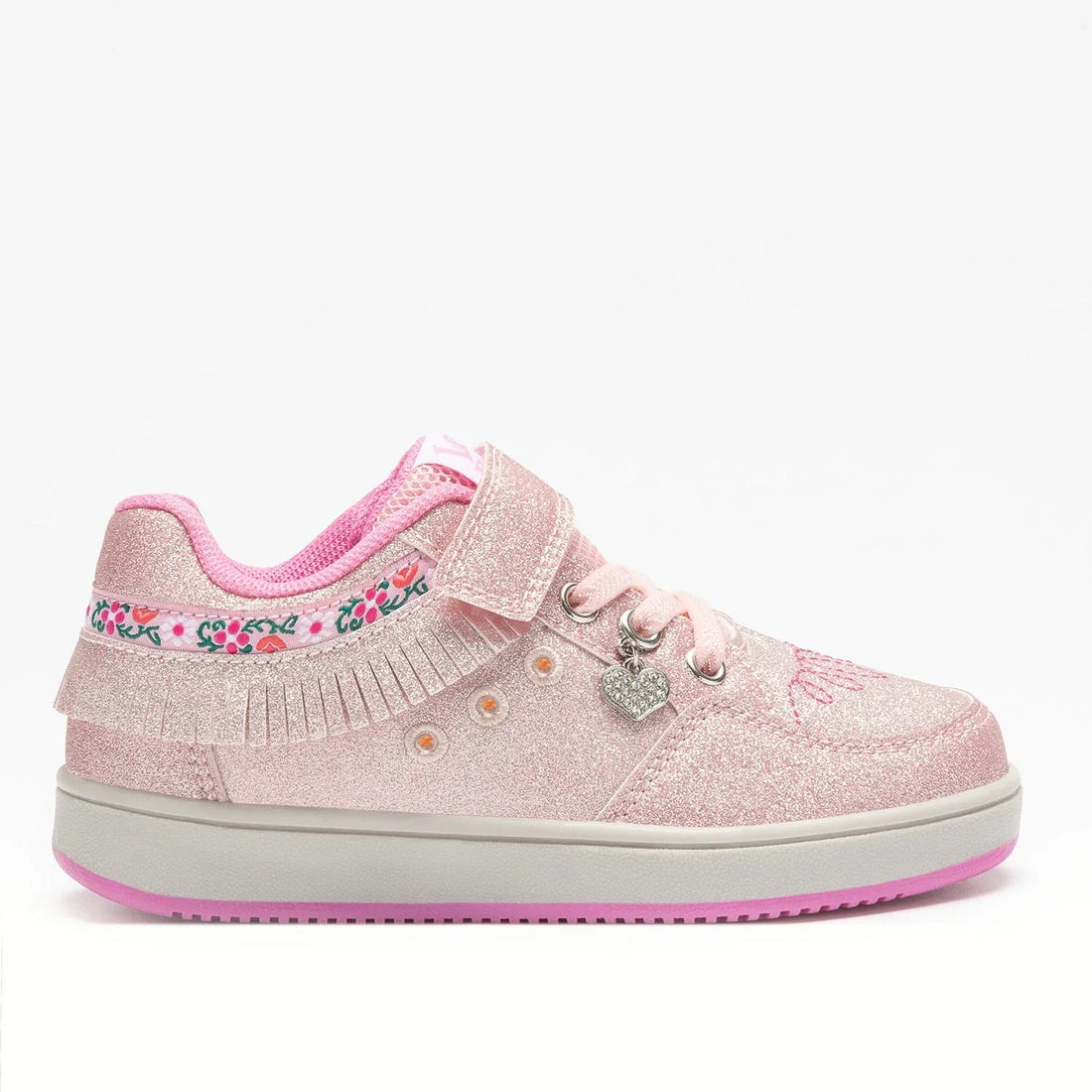 Lelli Kelly Sneakers Frangetta Ροζ Glitter Φωτακια