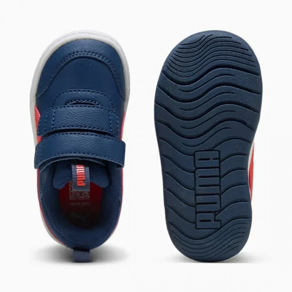 Puma Multiflex 2 Βρεφικό Sneakers Μπλε / Κόκκινο