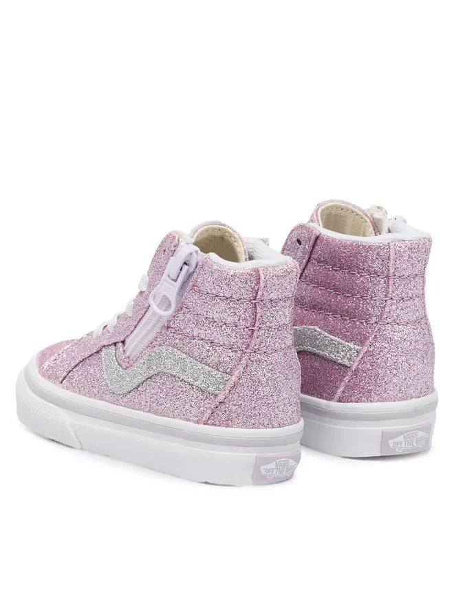 Vans Βρεφικά Μποτάκι Sk8-Hi Side Zip Glitter Μωβ