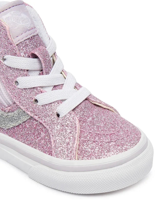 Vans Βρεφικά Μποτάκι Sk8-Hi Side Zip Glitter Μωβ
