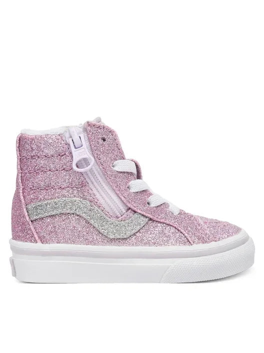 Vans Βρεφικά Μποτάκι Sk8-Hi Side Zip Glitter Μωβ