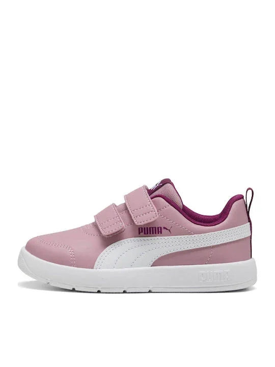 Puma Courtflex V3 Παιδικά Sneakers Ροζ