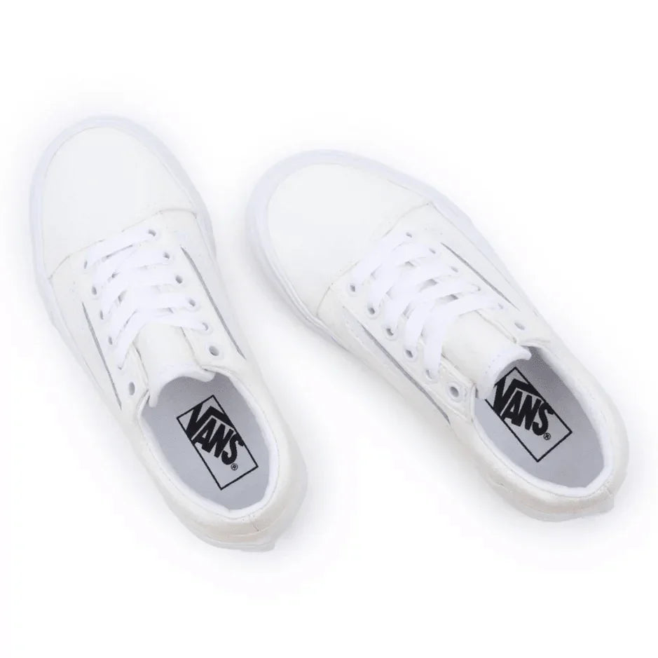 Vans Old Skool Παιδικά Glitter Λευκό - elBimbo - Κέρκυρα